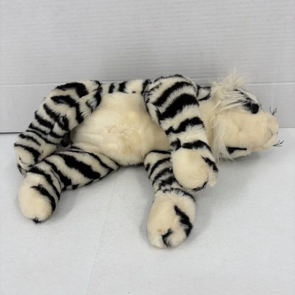 Ty Classic Streaks White Siberian Tiger Plush Stuffed‎ Animal Toy Vintage 2003